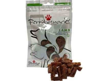 Perrito jehněčí kousky pro psy a kočky| 50g - vsepropejska.cz