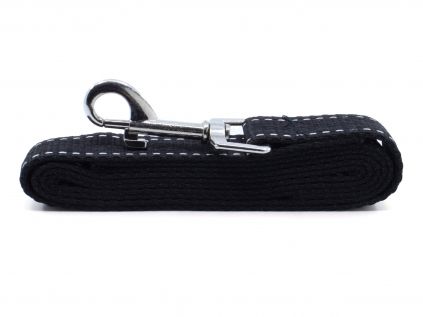 Hade černé vodítko pro psa | 123 cm - vodítko nylonové pro psa - vsepropejska.cz