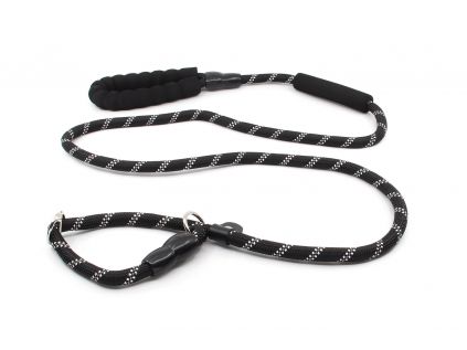 Dar černé vodítko pro psa 2 v 1  | 180 cm - vsepropejska.cz