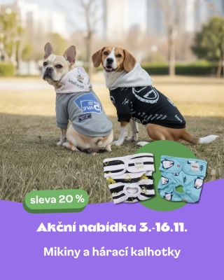 Do dnešní půlnoci u nás najdete mikiny a hárací kalhotky se slevou 20 %. Styl, pohodlí i praktické řešení – všechno, co si...
